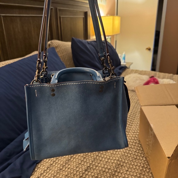 Coach Rogue 25 Blue Suede 10486 - Picture 16 of 16